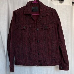 Dark Red Jean Jacket